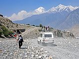 
Road From Jomsom To Kagbeni With Dhaulagiri
